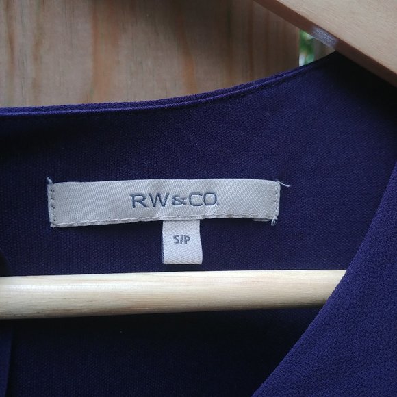 CLEARANCE Deep Purple RW&CO Tiered Dress Size S - Picture 4 of 5